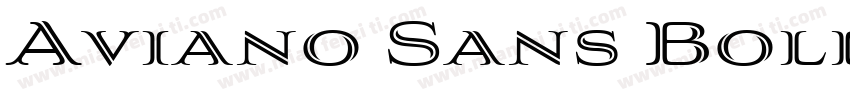 Aviano Sans Bold Reg字体转换
